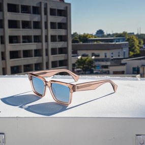 Sunglasses Manufacturer - Vintage Square Acetate Tea Black Polarized UV400 for Men