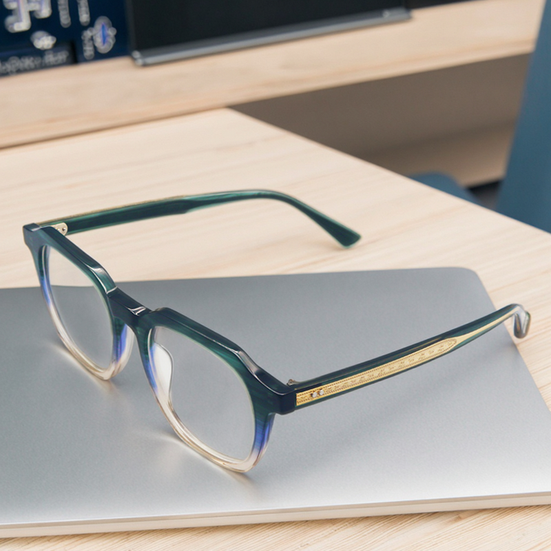 Reading Glasses Manufacturer - Rectangle Vintage Custom Logo Rivet Frame for Men Women