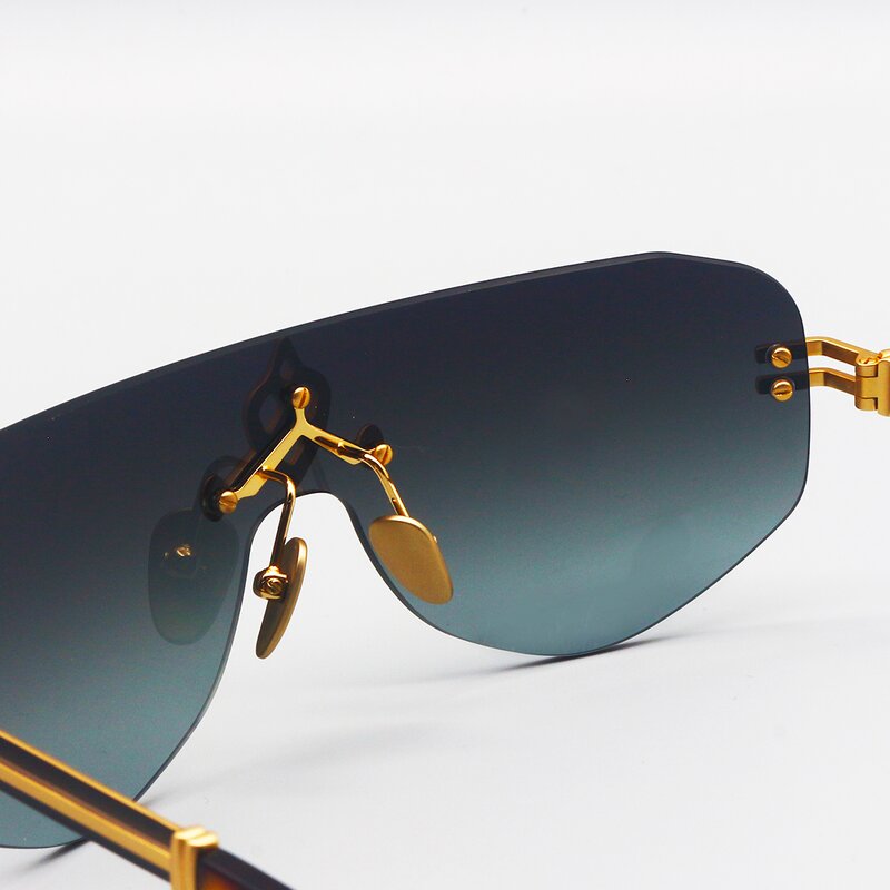 Sunglasses Manufacturer - Motech Retro Large Rimless Titanium UV400 Nylon Unisex