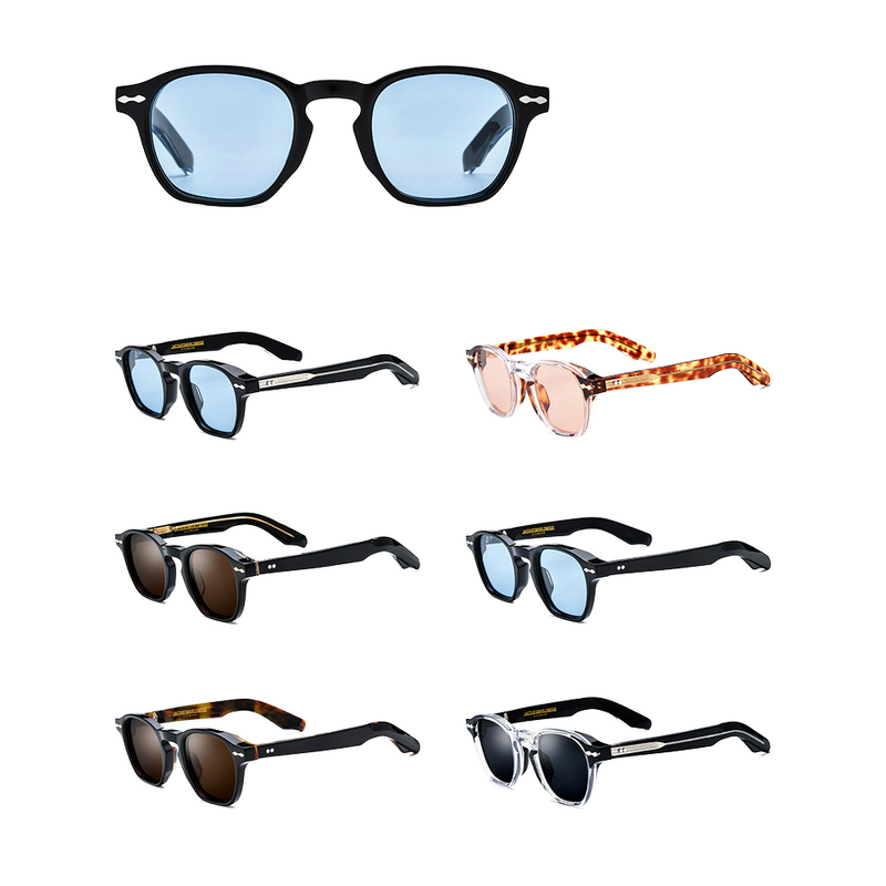 Sunglasses Manufacturer - JMM Retro Square Acetate Polarized UV400 for Driving