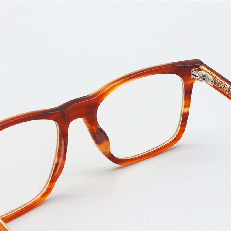 Sunglasses Manufacturer - Vintage Square Acetate Orange Red Gradient for Women