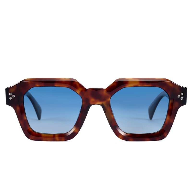 Sunglasses Manufacturer - Vintage Rectangle Thick Colorful Square Frame UV400 for Men