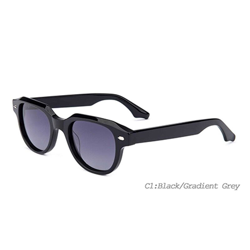Sunglasses Manufacturer - Vintage Square Acetate Tea Black Polarized UV400 for Men