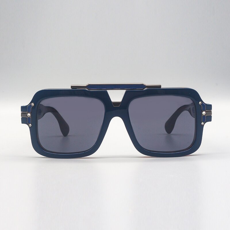 Sunglasses Manufacturer - Punk Small Square Titanium UV400 Acetate Lenses for Men