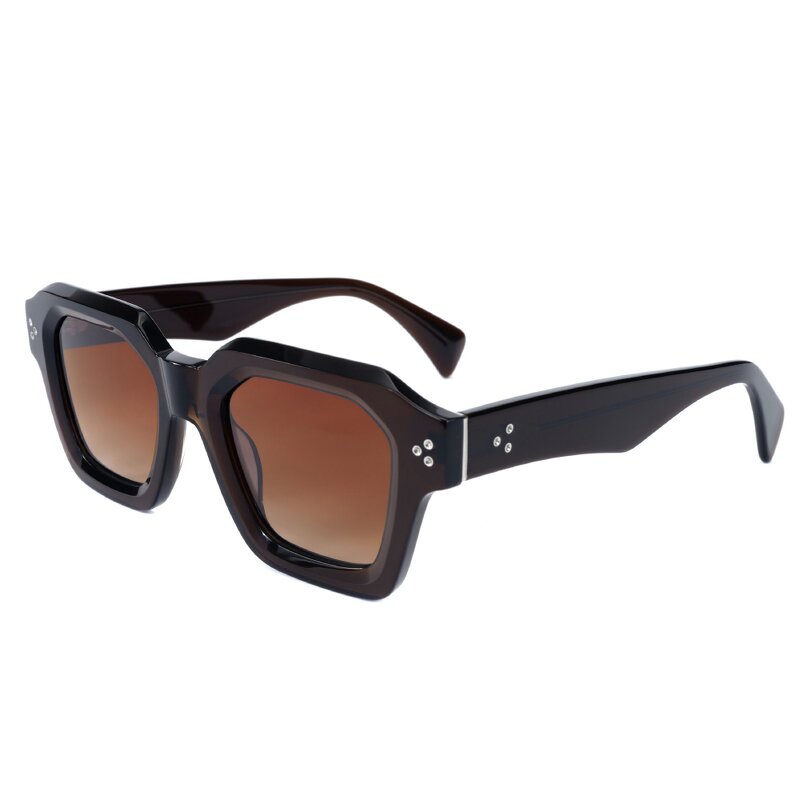 Sunglasses Manufacturer - Vintage Rectangle Thick Colorful Square Frame UV400 for Men