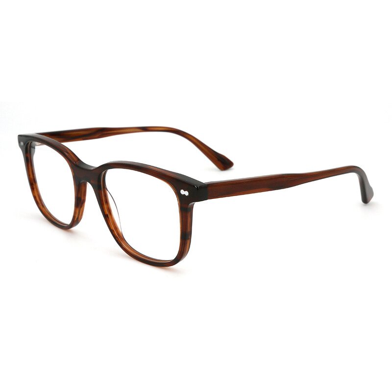 Eyeglasses Manufacturer - Diamond Face Brown Lens Magnetic Frames Print for Men