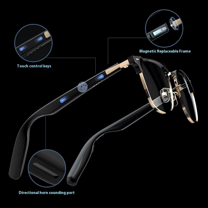 Smart Sunglasses Manufacturer - Custom Logo Bluetooth Polarized Lenses Headphones