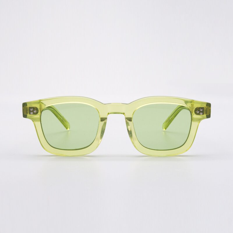 Sunglasses Manufacturer - Italian Blue Bio Acetate Polarized Square Rectangle Men