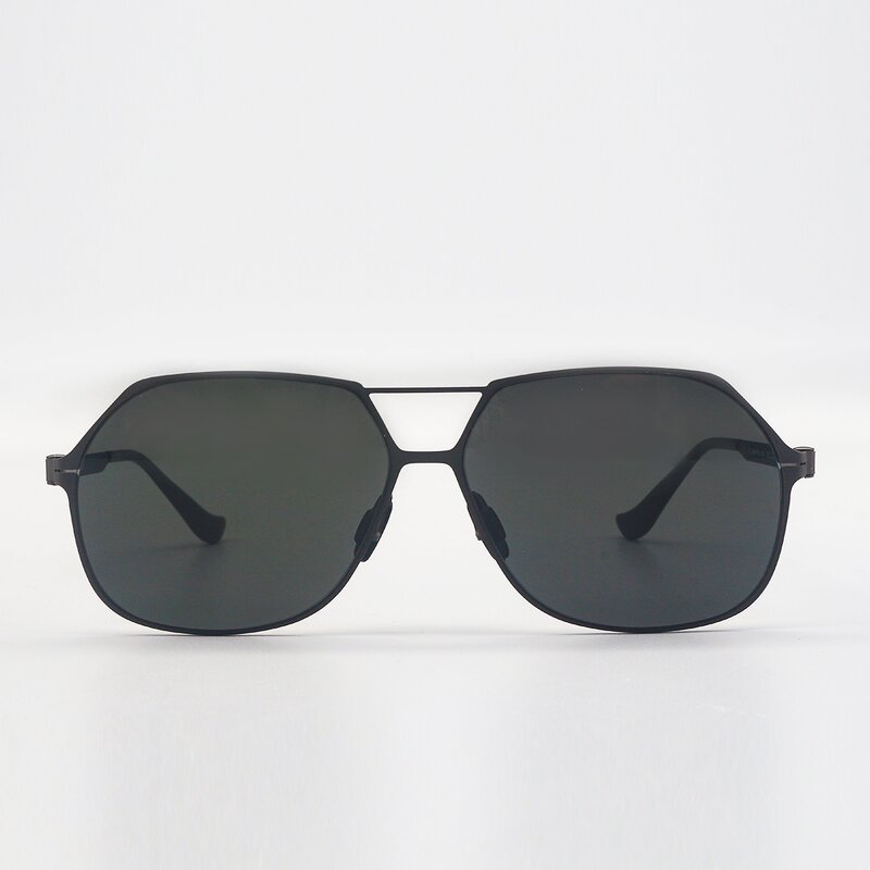 Sunglasses Manufacturer - Retro Classic Black Metal UV400 PC Tac Rectangular Unisex