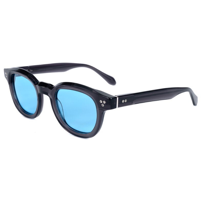 Sunglasses Manufacturer - 2025 Luxury Round Acetate Polarized UV400 3D Logo Women