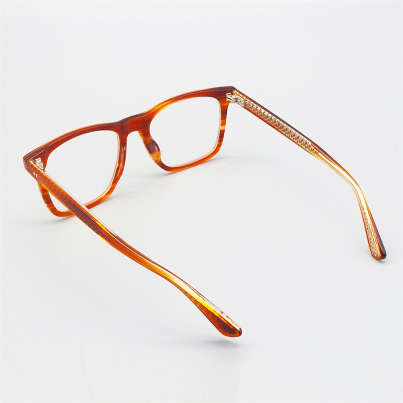 Sunglasses Manufacturer - Vintage Square Acetate Orange Red Gradient for Women