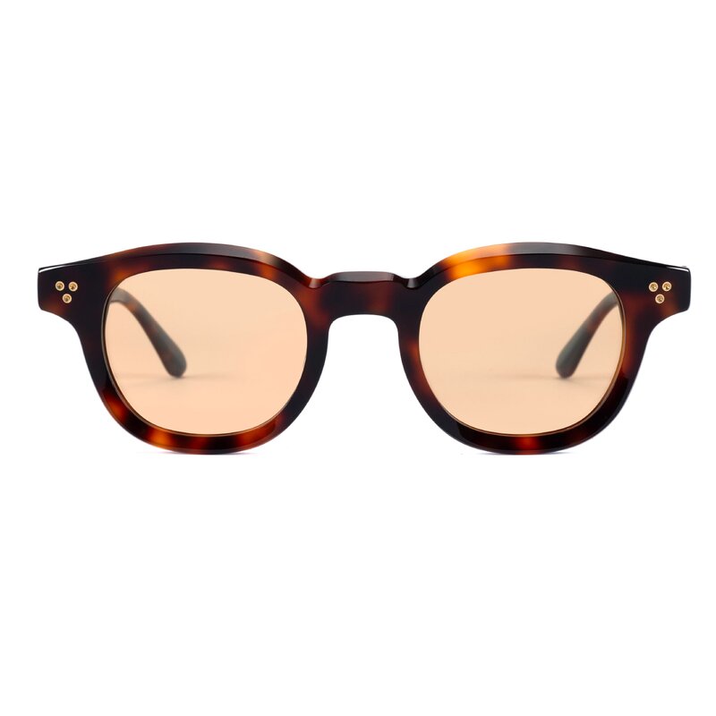 Sunglasses Manufacturer - 2025 Luxury Round Acetate Polarized UV400 3D Logo Women