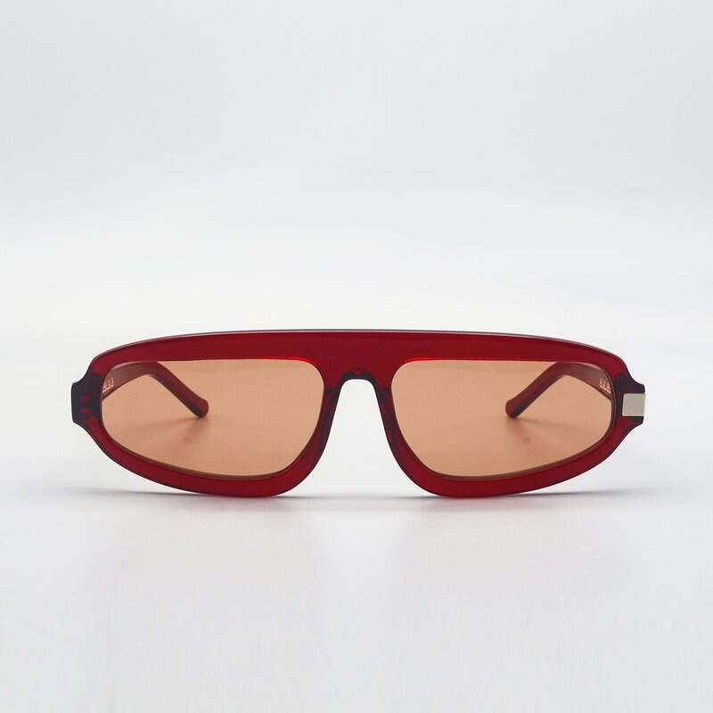 Sunglasses Manufacturer - Motech 2025 Retro Rectangle PC Red Polarized UV400 Custom