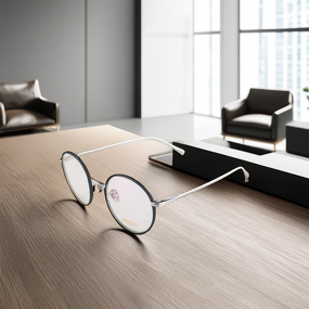 Spectacle Frames Manufacturer - Titanium Unisex Wide-Rim for Diamond Face Reading