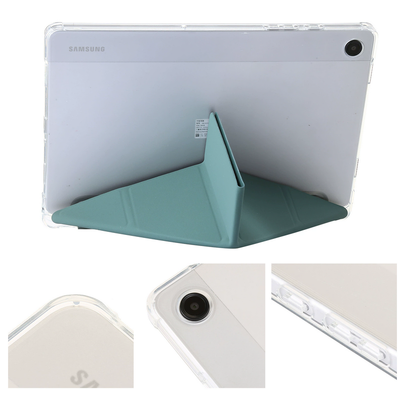 Tablet Case Manufacturer - Transparent Acrylic Protective Leather Flip Stand Auto Wake/Sleep for Samsung Tab A9 Plus