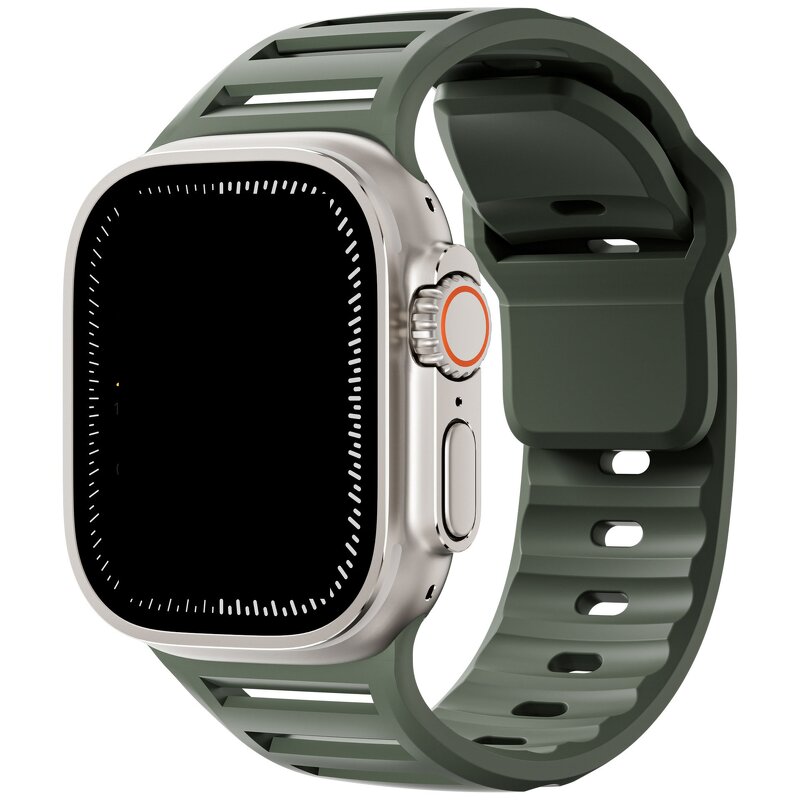 Watch Band Manufacturer - Colorful Breathable Hole Design Ultra Wide Soft Silicone Wrist for Apple Watch Series 10 8 9 Ultra 2