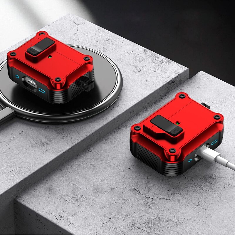 AirPods Case Manufacturer - 2in1 Wireless Charging Armor Security Lock with Keychain for Apple Airpods Pro 3