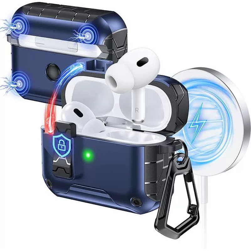 AirPods Case Manufacturer - Security Lock with Phone Stand for AirPods Pro 3 3Gen Shockproof