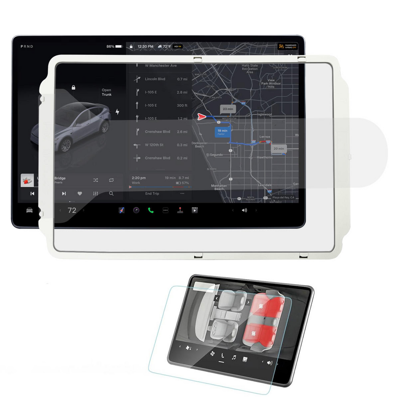 Screen Protector Manufacturer - 15.4" and 8" Tempered Glass for Tesla Model Y 3 Standard with Applicator Tool