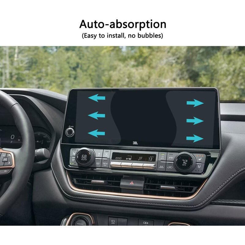 Screen Protector Manufacturer - for Toyota Grand Highlander 12.3" Tempered Glass for 2025 2024 Hybrid XLE/Limited/Platinum
