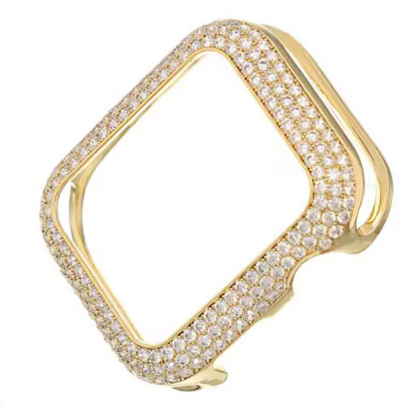 Watch Case Manufacturer - Elegant Full Diamonds Luxury Bumper for Apple Watch S10 9 8 7 42mm 46mm Bling Cover