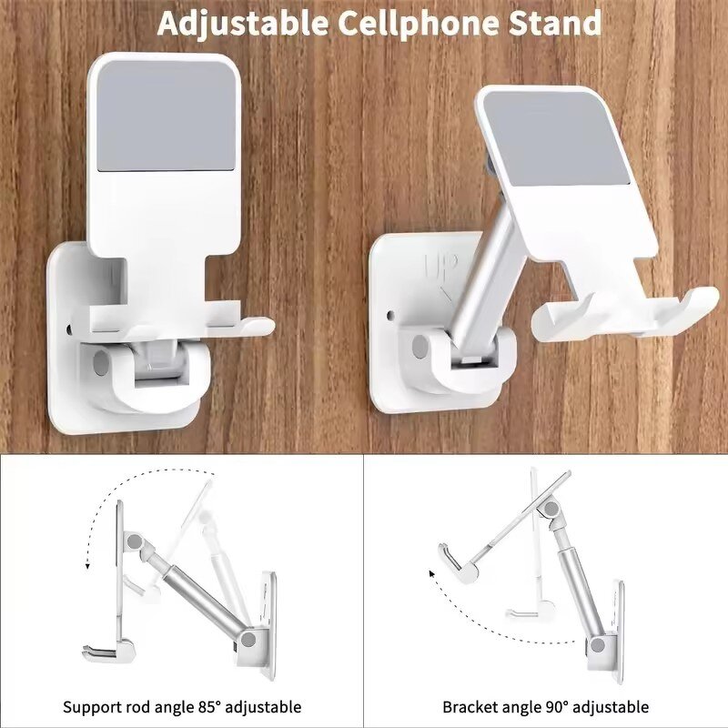 Phone Stand Manufacturer - Universal Wall Sticker Mount Stretchable Arm Adjustable for iPhone 17 iPad Pro