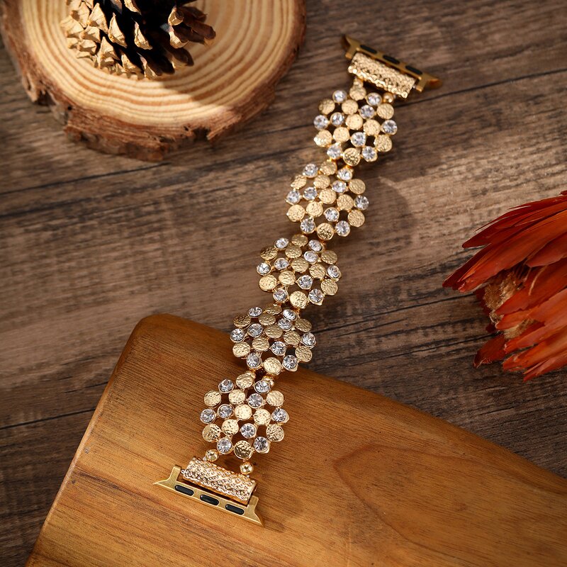 Watch Band Manufacturer - Diamond Strap for Apple Watch Series 10 9 8 SE 46MM 42MM 45MM 41MM 40MM 44MM Women Bracelet