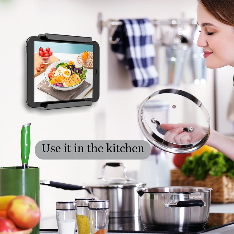 Tablet Stand Manufacturer - Newest Universal Wall Mounted Fixed by Adhesive or Screw for Tablet/Mobile Phone/E-Reader/Remote Control