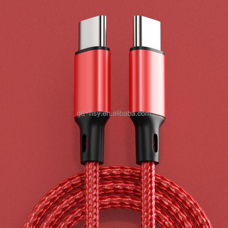 USB Cable Manufacturer - 3A 20V Nylon Braided PD 60W Type C to C Fast Charging Data for Samsung iPhone 17