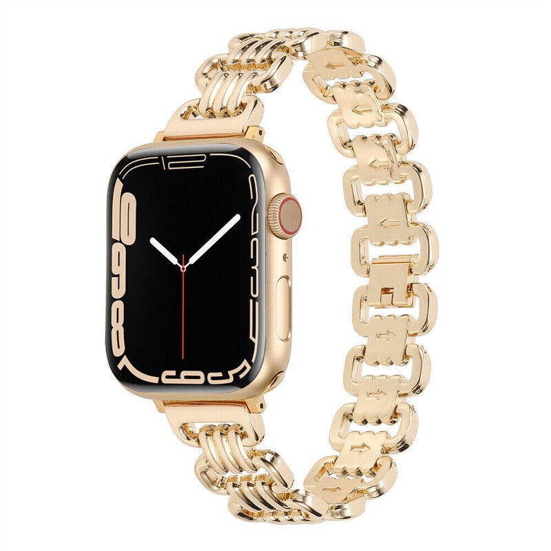 Watch Band Manufacturer - Women Metal Strap for Apple Watch 46mm 42mm 49mm 41mm 45mm 44/40mm 11 10 9 8 7 SE 6 5 Ultra