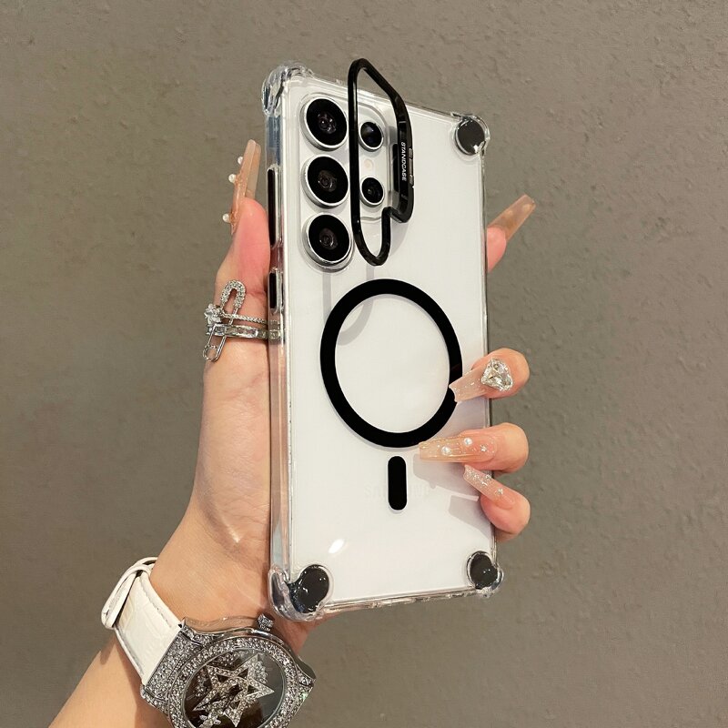 Phone Case Manufacturer - Armor Magnetic Wireless Charge for Samsung Galaxy S26 Ultra with Camera Bracket