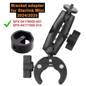 Starlink Mount Manufacturer - Adjustable Pole Clamp Mount Pipe Adapter for RV Car for Starlink Mini 2024/2025 Version