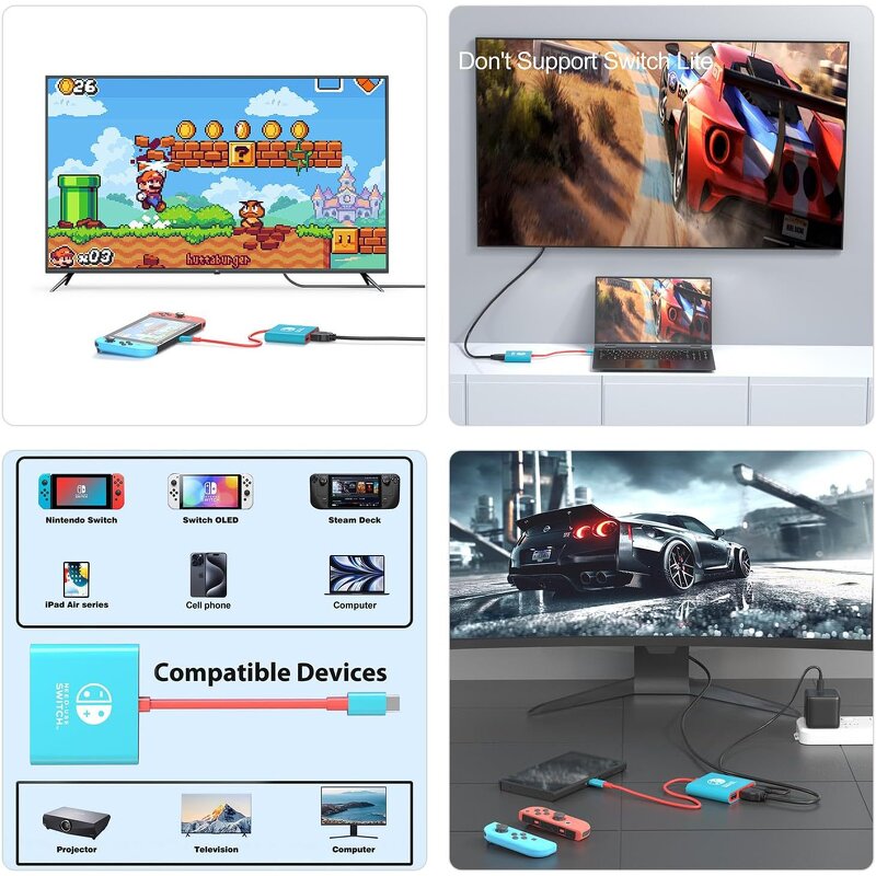 USB Hub Manufacturer - Wholesale Three-in-One USB Expansion 4 Ports Type-C for Nintendo Switch Tablet