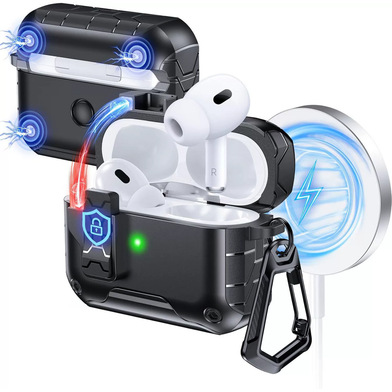 AirPods Case Manufacturer - Security Lock with Phone Stand for AirPods Pro 3 3Gen Shockproof