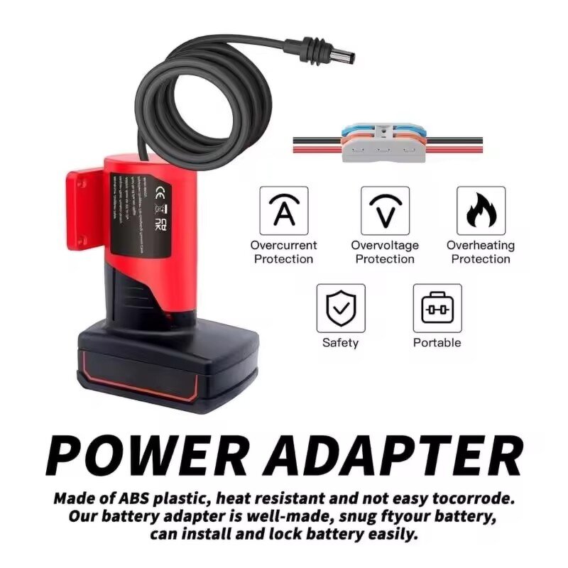 Battery Adapter Manufacturer - Portable for Milwaukee M12 12V Power Wheel with Wire Connector
