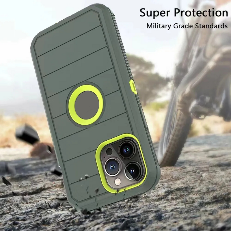 Phone Case Manufacturer - Multi-layer Defense Rugged Shockproof Heavy Duty Otter Box for iPhone 15 14 Pro Max 13 with Belt Clip