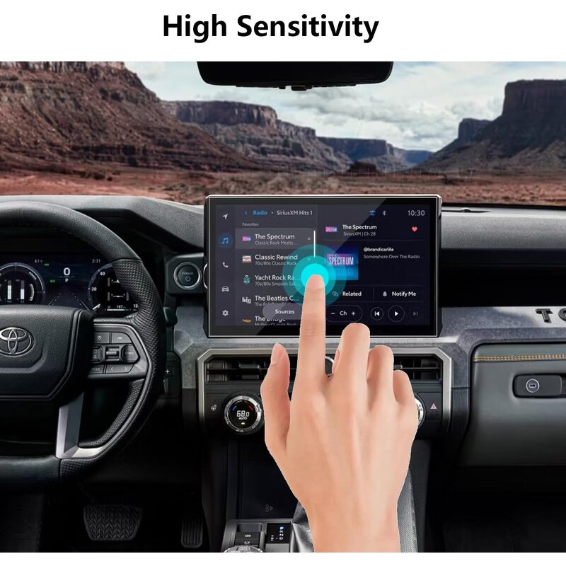 Screen Protector Manufacturer - for Toyota Tacoma 14 Inch Navigation 2024 2025 Tempered Glass 9H Anti-Scratch