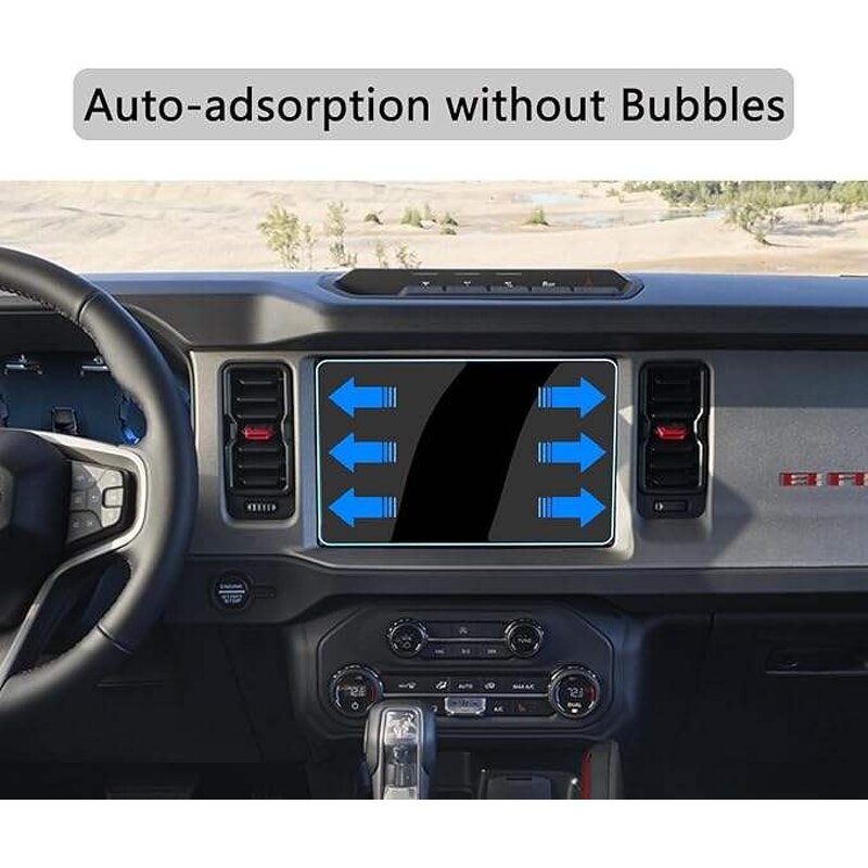 Screen Protector Manufacturer - for 2025 Ford Bronco 12" Tempered Glass 2021-24 (Raptor/Outer Banks/Badlands/Wildtrak/Everglades)