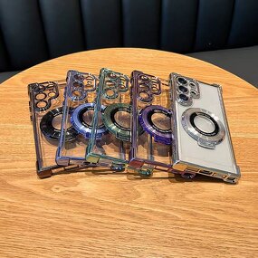 Phone Case Manufacturer - Classic Luxury Magnetic Plating with Ring Stand Shockproof Transparent for Samsung Galaxy S26 Ultra