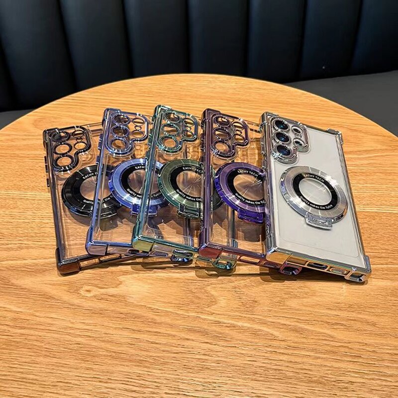 Phone Case Manufacturer - Classic Luxury Magnetic Plating with Ring Stand Shockproof Transparent for Samsung Galaxy S26 Ultra