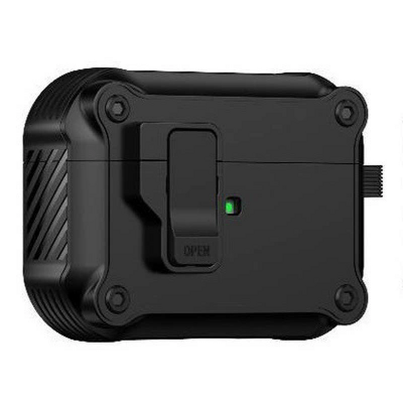 AirPods Case Manufacturer - Secure Lock Clip Armor Shockproof with Keychain for Airpods Pro 3 3nd Generation 2025