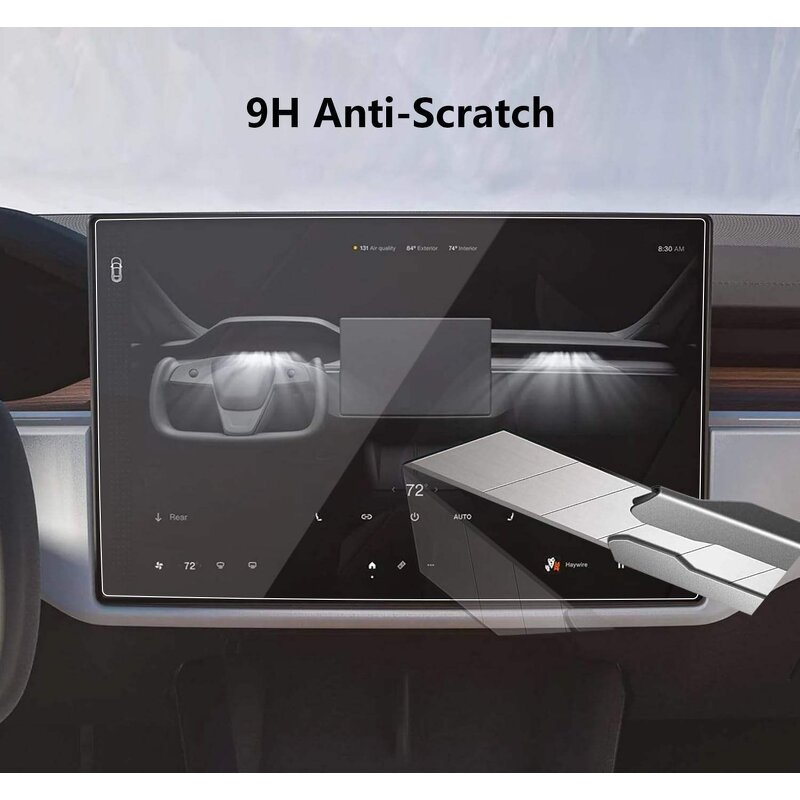 Screen Protector Manufacturer - 9H Tempered Glass Anti-Scratch for Tesla Model S(2025-2021)Model X (2025-2022)Long Range&Plaid Navigation