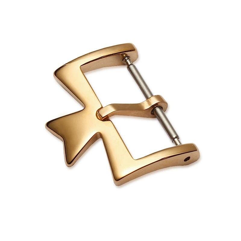 Watch Clasp Manufacturer - Factory Price Metal Buckles 16mm 18mm 20mm Silvery Golden Rose Gold Stainless Steel Pin