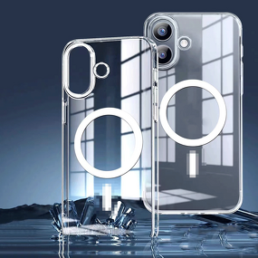 Phone Case Manufacturer - Wholesale Magnetic Acrylic PC Clear for iPhone 16 15 14 13 Pro Max