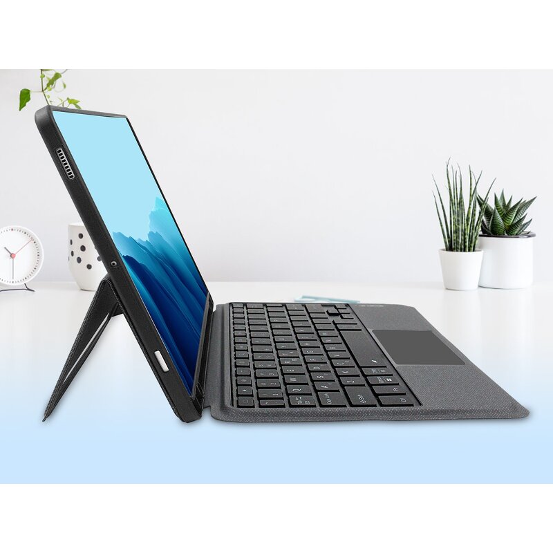 Keyboard Case Manufacturer - Slim Thin Lightweight Magnetic Split Protective with BT Touch for Samsung S9 S10 S7 S8 Tablet