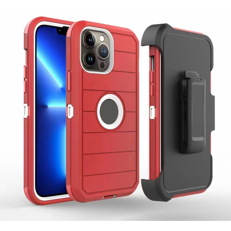 Phone Case Manufacturer - Multi-layer Defense Rugged Shockproof Heavy Duty Otter Box for iPhone 15 14 Pro Max 13 with Belt Clip