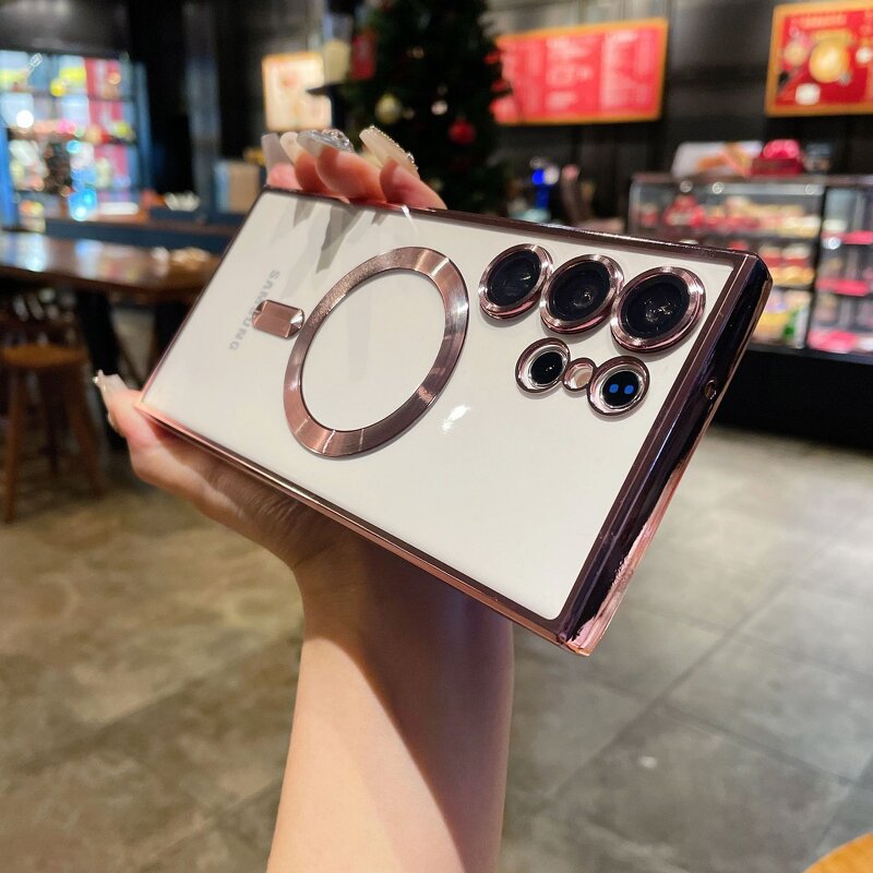 Phone Case Manufacturer - Lowest Price Transparent Electroplated Magnetic Soft Shell for Samsung Galaxy S26 Ultra S26 Plus S25