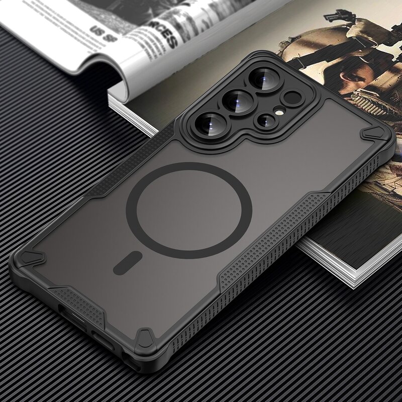 Phone Case Manufacturer - Samsung Galaxy S25 Ultra Magnetic Frosting Matte Anti Fingerprint Transparent