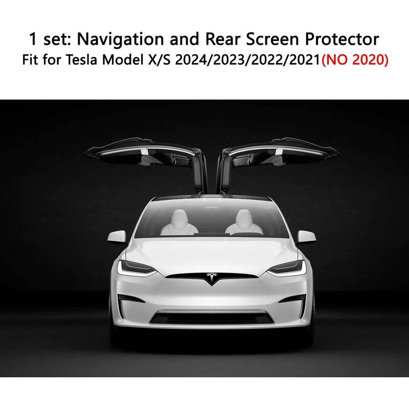 Screen Protector Manufacturer - 9H Tempered Glass Anti-Scratch for Tesla Model S(2025-2021)Model X (2025-2022)Long Range&Plaid Navigation