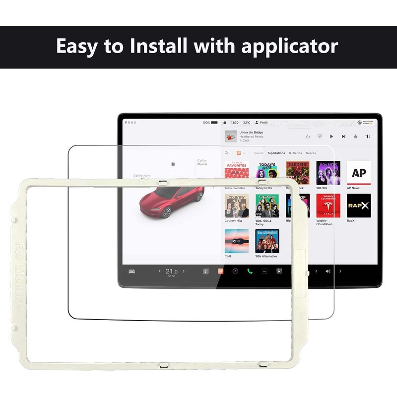 Screen Protector Manufacturer - Anti-Fingerprint 9H Clear Tempered Glass for Tesla Model Y Juniper 2025 2026 Model 3 Highland